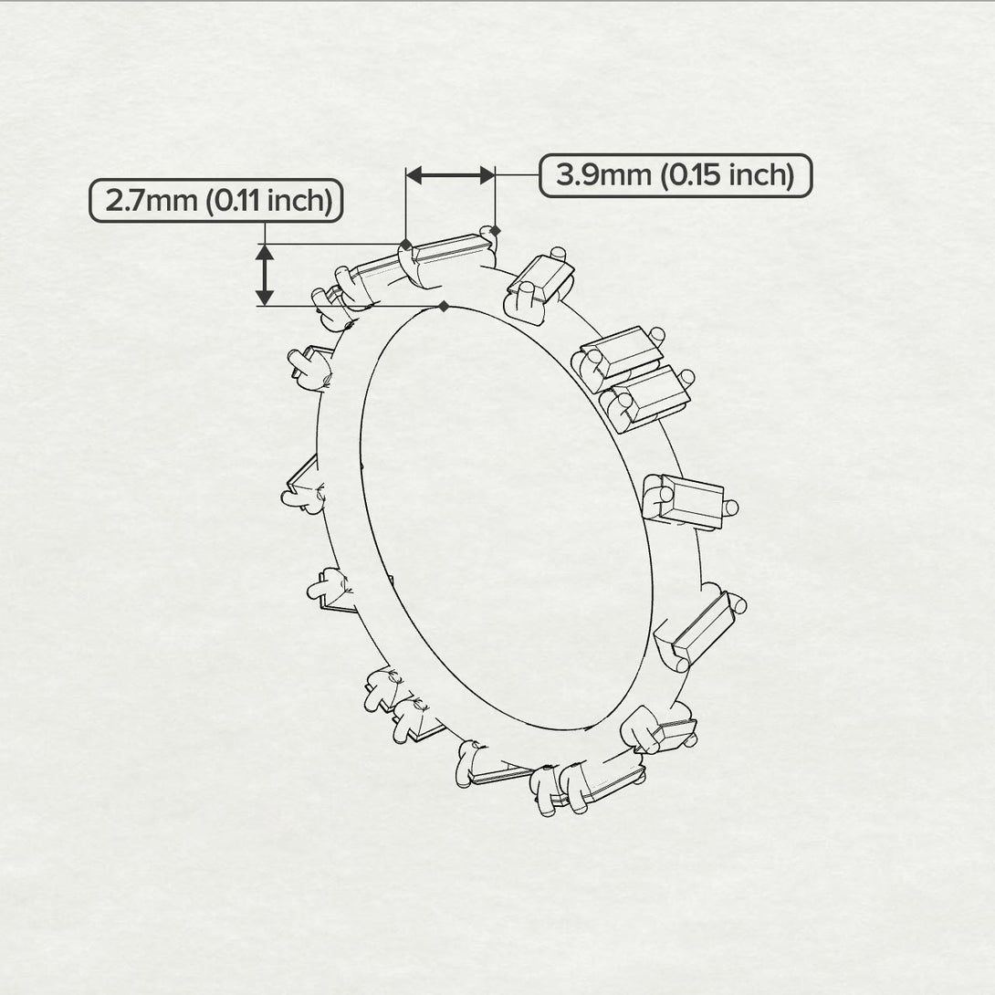 Baguette Ruby Eternity Band - Journee No. 11